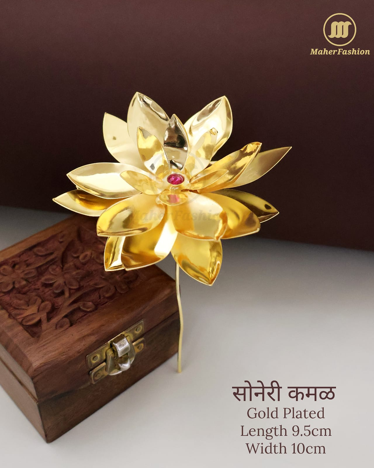 Gold Plated Kamal Phool